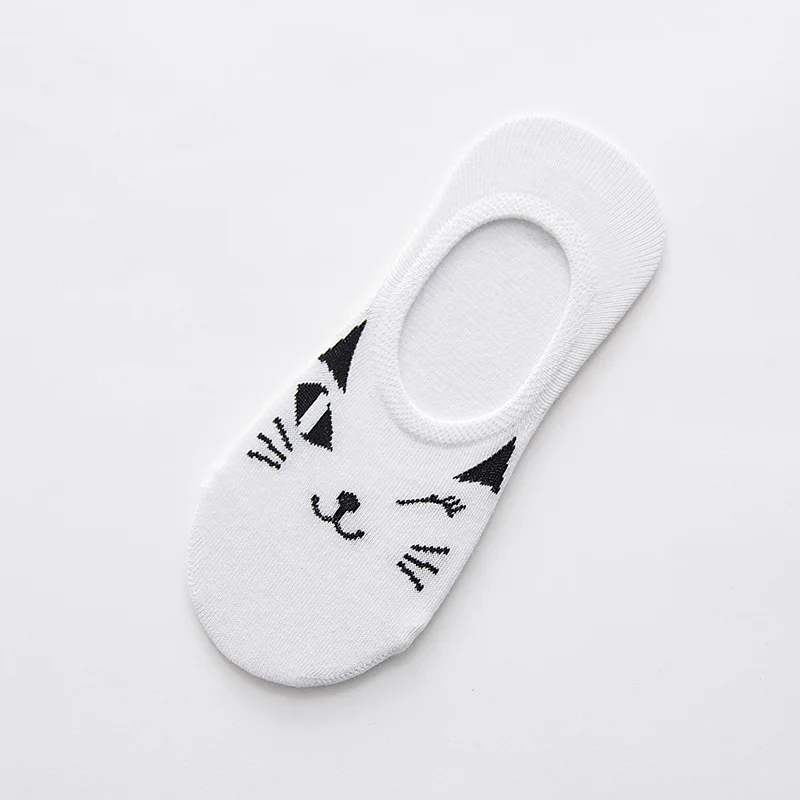 Summer girl Silica Gel Invisible women Stars Cotton SocksLow Low Cut Ankle Sock boy boat casual slippers 1pair=2pcs WS118