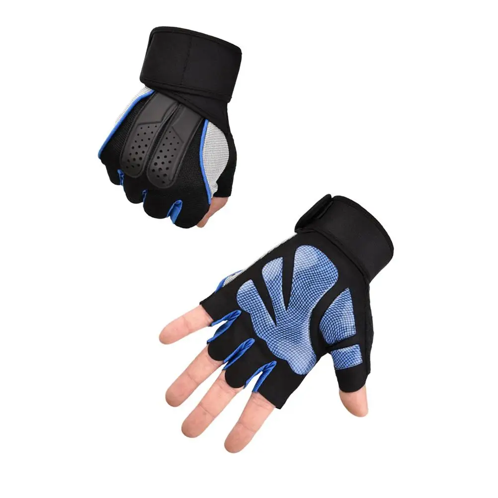 

AntiSlip Sports Gloves for Gym Workout Weightlifting Training Fitness Dumbbell Barbells Shorty Gloves Wrist Support Men Women