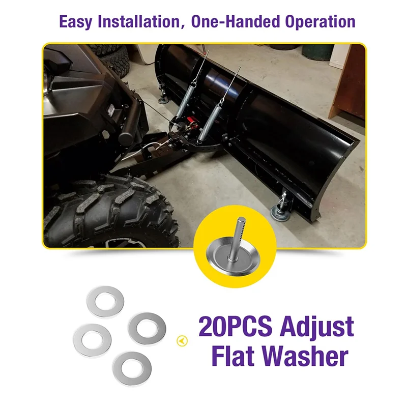 

A96I-Snow Plow Shoes для Polaris, 2 шт. сверхмощные снегоочистительные башмаки для ATV и UTV Plow, регулируемый снегоочиститель из закаленной стали