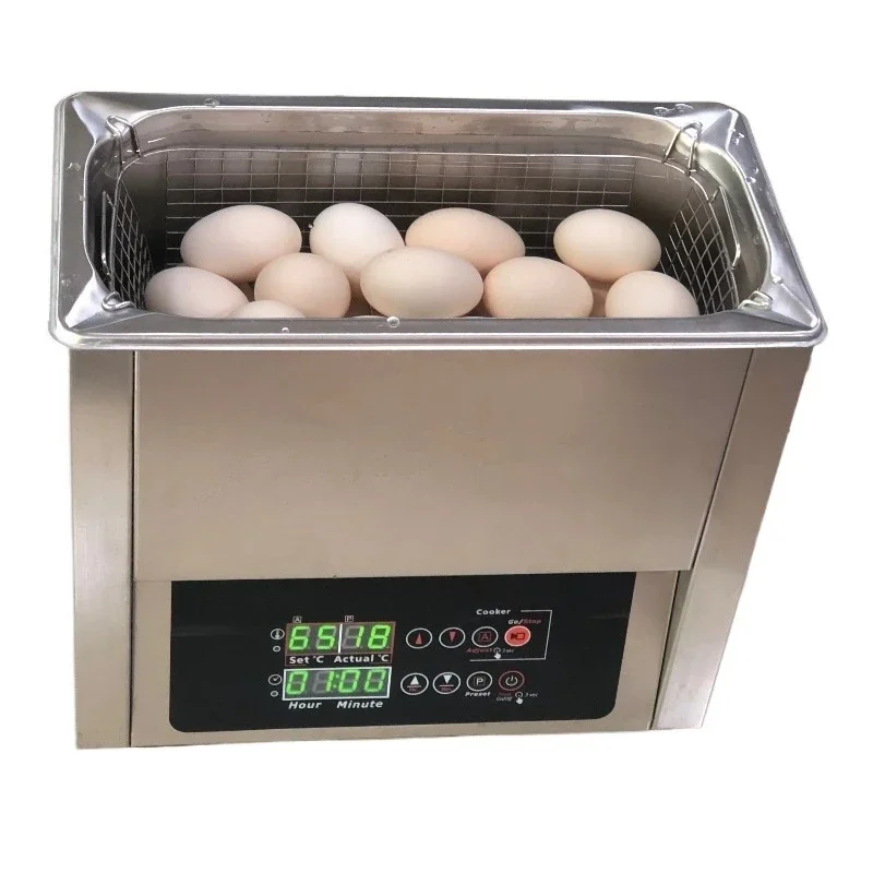 Food Grade Stainless Steel Whole tank Even Temperature Make Large Quantity Sous Vide Half Boiled Egg 6L Commercial Egg Cooker