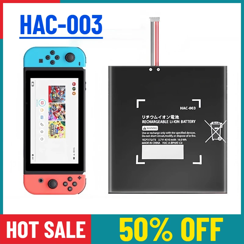 

HAC-003 4310mAh for Nintendo Switch/OLED Game Console Controller Battery