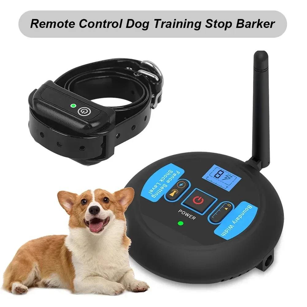 Wireless Electric Fence Containment System Pet Dog Wireless Signal Transmitter Electric Shock Dog Training Collar with Vibrating