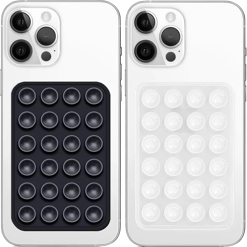 

Silicone Suction Phone Holder Mat Multifunctional Suction Cup Wall Stand Square Anti-Slip Single-Sided Case Mount Back Sticker