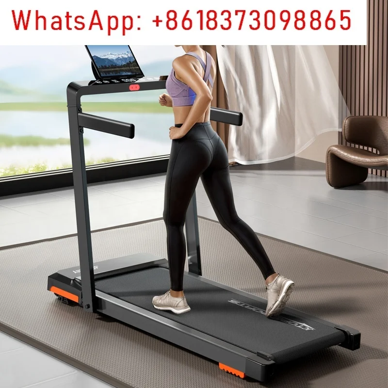 1-8 كم/ساعة 1-10 كم/ساعة المحمولة الكهربائية بمحركات الصالة الرياضية ممارسة مفرغة صغيرة مسطحة الجري تحت مكتب وسادة المشي #1