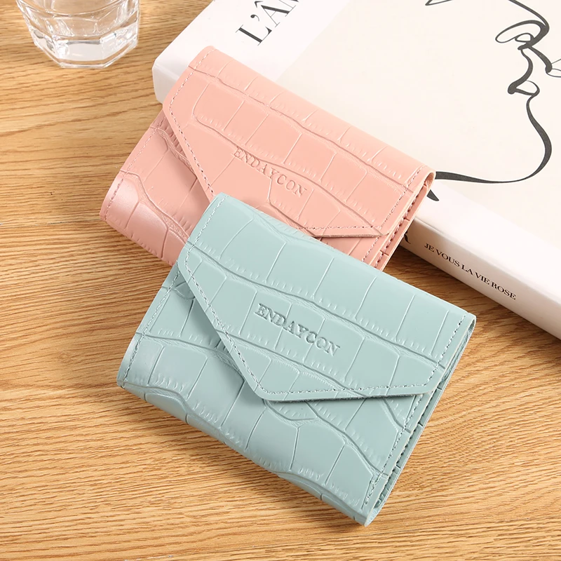 New Korean version small wallet stone pattern large capacity multi-functional coin purse card holder integrated
