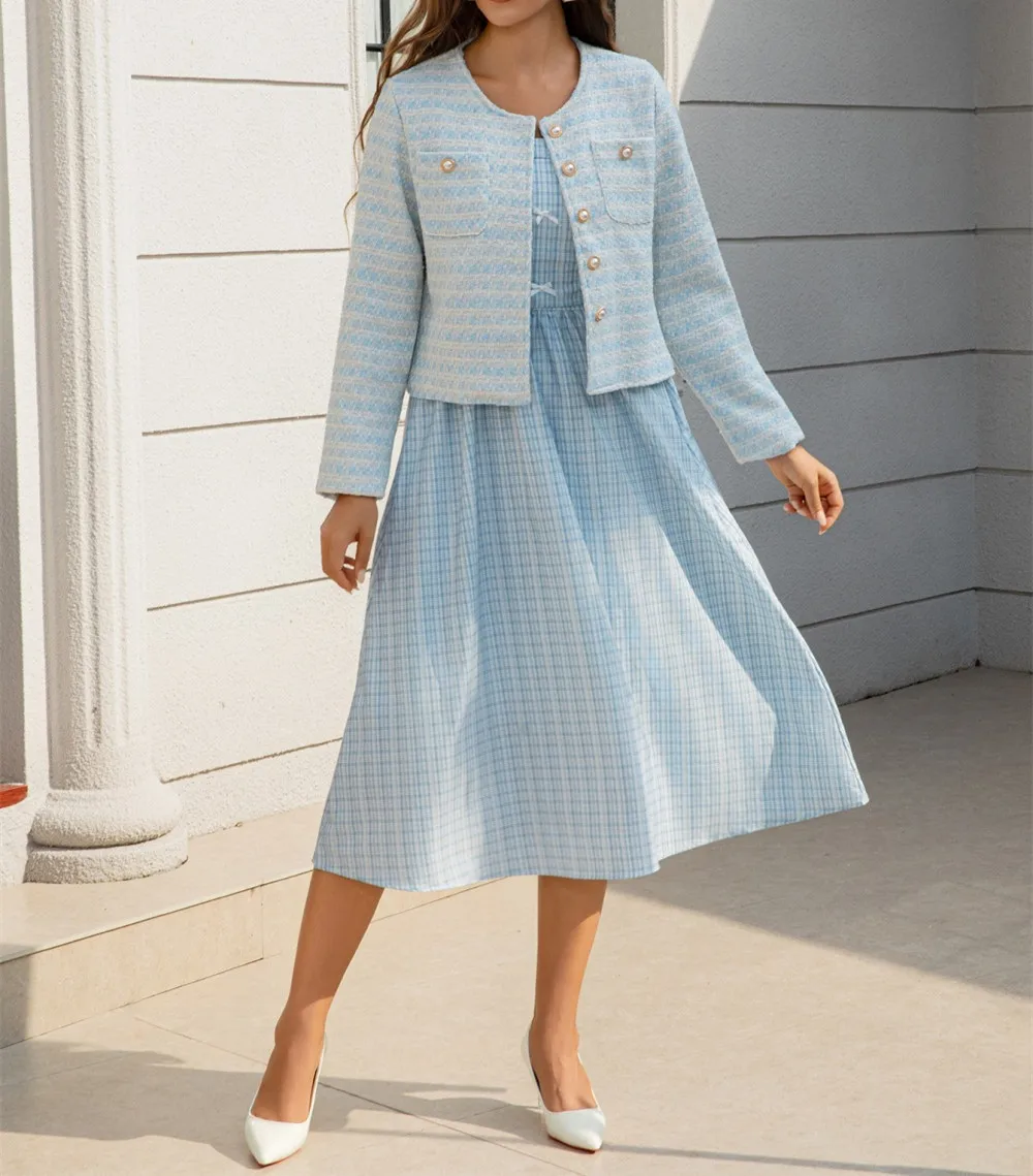 

Новая осенне-зимняя модная повседневная куртка с длинным рукавом и круглым вырезом, однобортная куртка с карманами, облегающая куртка