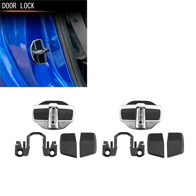 

ABIB -TRD Door Lock Stabilizer Latches Stopper Covers Protector For Subaru All Series BRZ XV Forester Legacy Outback