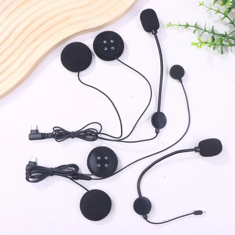 

Hot Sale TYPE-C Interface For Helmet Bluetooth Headset For LEXIN B4FM/GTX/G2P/G16/G1/MeshCom/Novus Motorcycle Audio Set