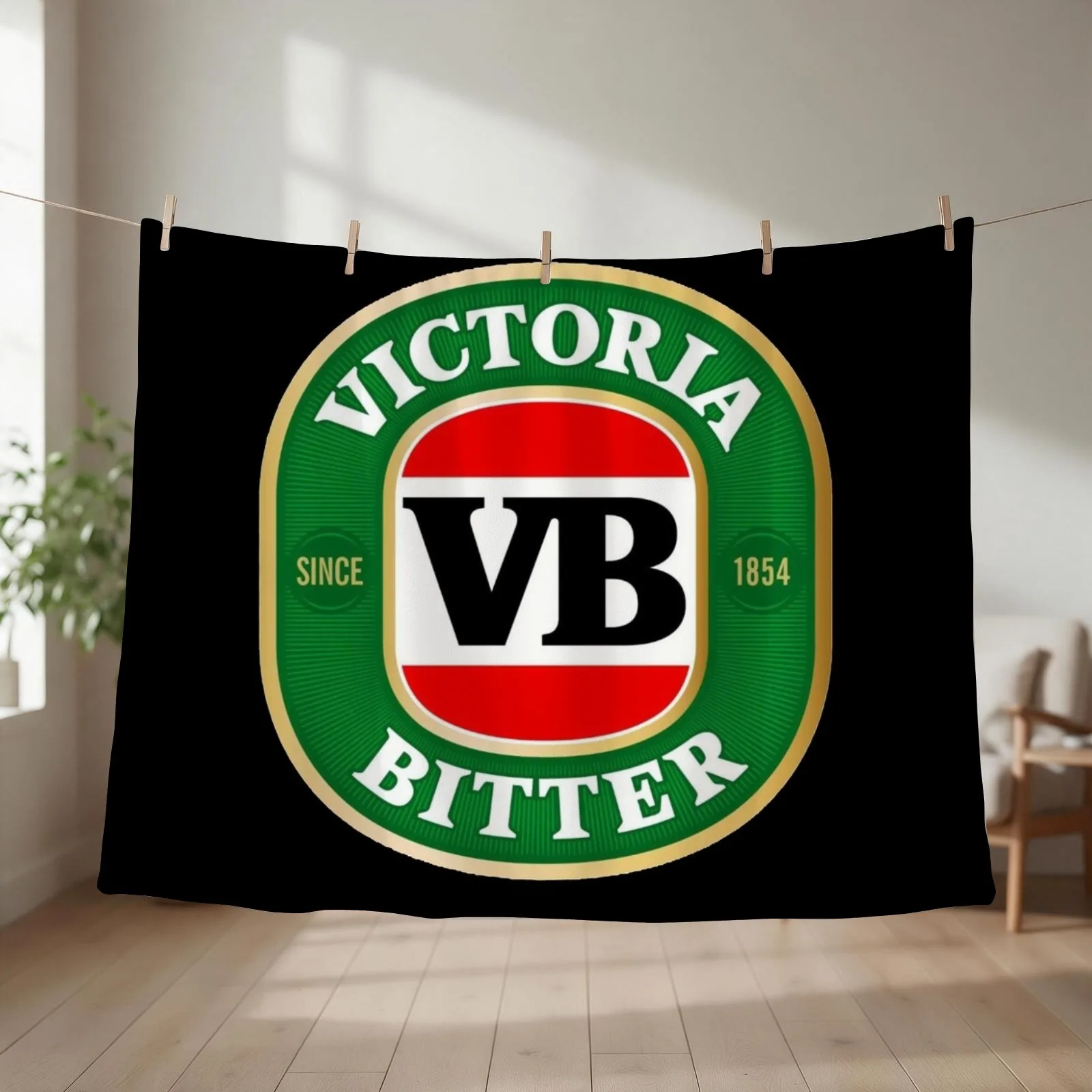 redwhite,Victoria Bitter Victoria Bitter Throw Blanket couch cozy soft plush fuzzy picnic outdoor blanket