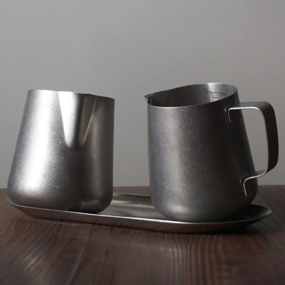 

Stainless Steel Milk Frothing Pitcher Coffee Latte Art Cup Easy Clean Portable Steaming Jug Kitchen Foam for Home