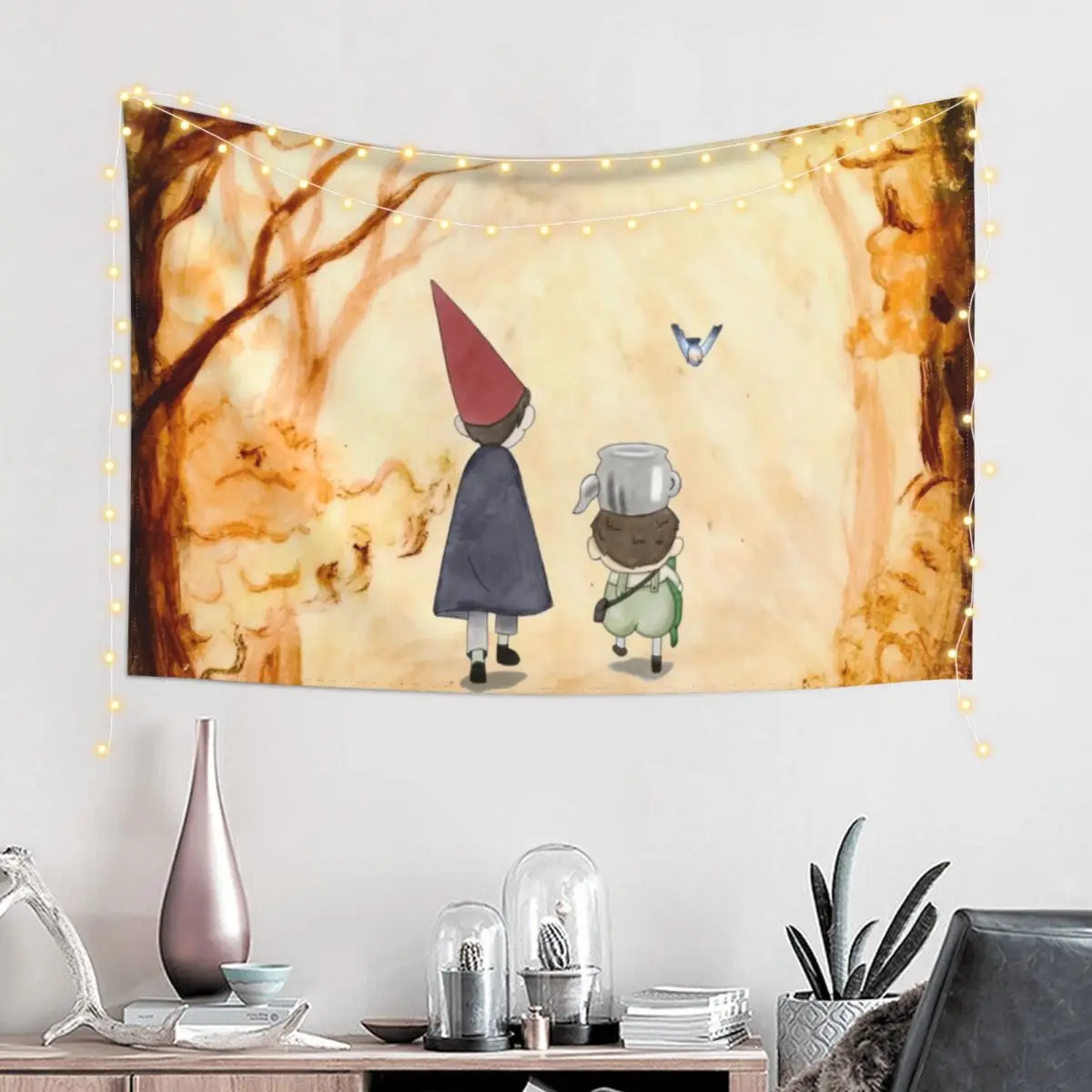 wirt, greg, and beatrice with watercolor background Tapestry Room Aesthetic Decor Room Design Tapestry