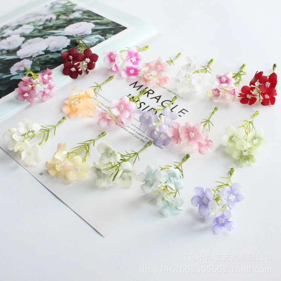 

Cheap Artificial Flowers Mini Plum Blossom Diy Gifts Candy Box Scrapbook Home Festival Party Outdoor Garden Decor Wedding Bridal