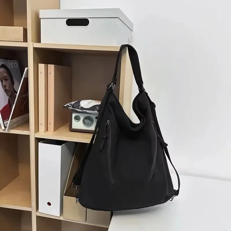 

Casual High Capacity Canvas Zipper Women's Tote Bags 2025 Solid Color Youth on Sale Ladies Shoulder Bags Bolsas Femininas