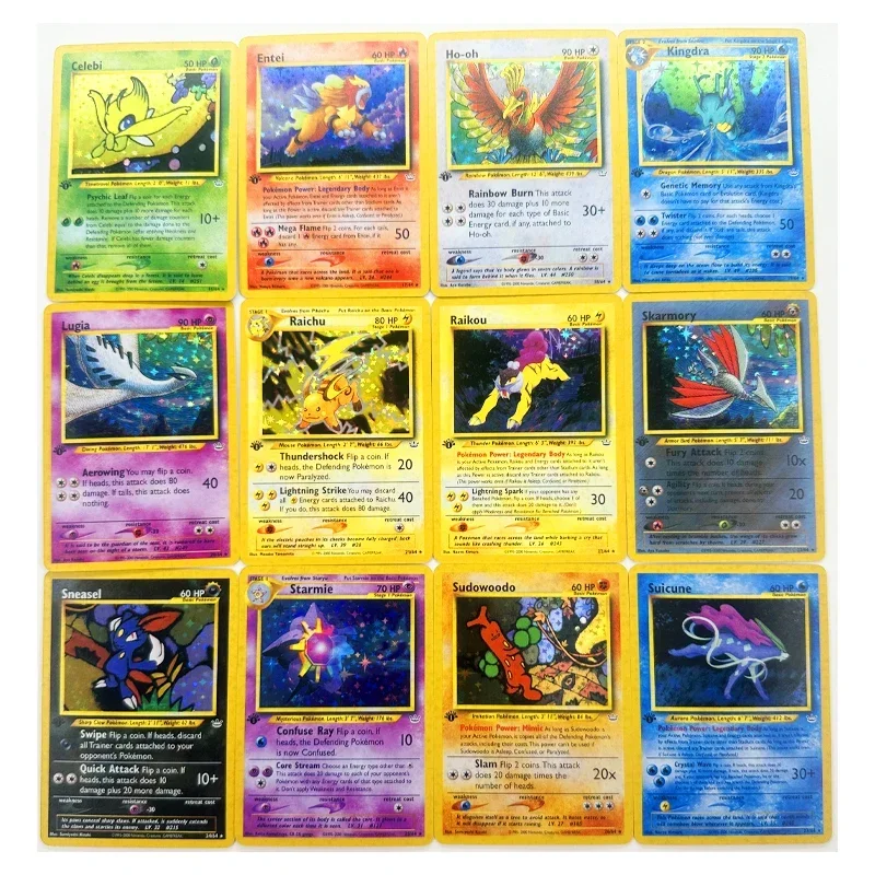 66pcs/set Neo Revelation Gyarados Toys Hobbies Hobby Collectibles Game Collection Anime Cards