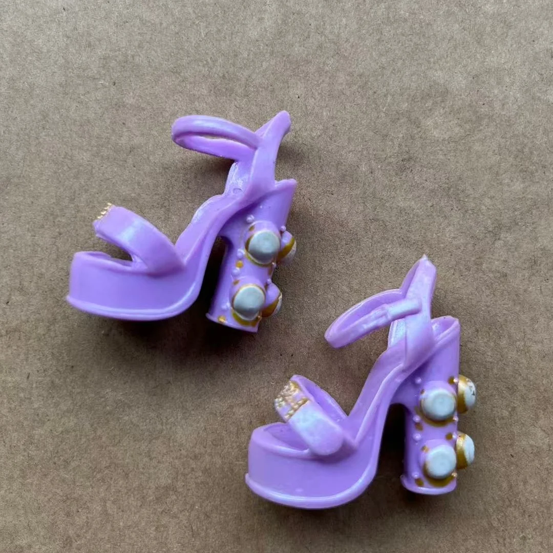 Rainbow Doll Sandals Original 1/6 Female Doll Shoes Parts Accessories for Creative Playtime