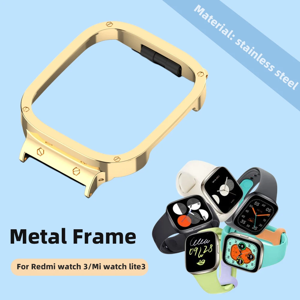 Smartwatch Metal Shell Protector Case for Redmi Watch3/Mi Watch Lite3 Frame High Quality Smart Watch Protective Accessories