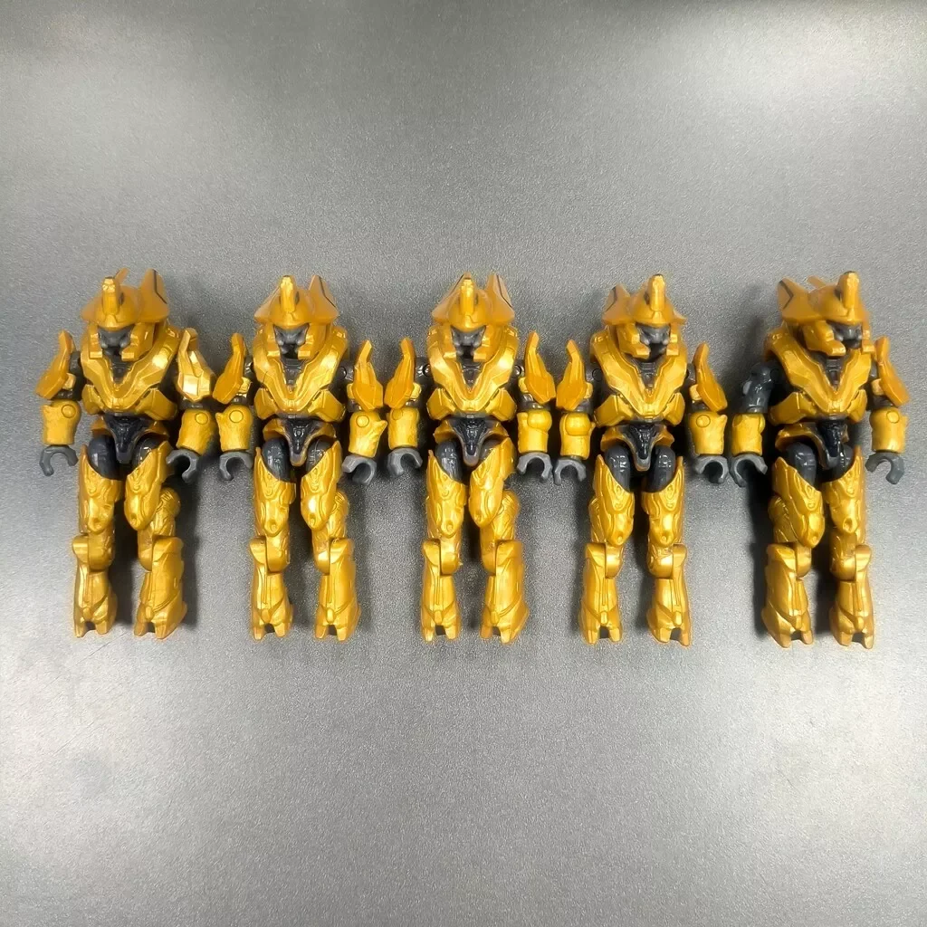 

5Pcs Mega Construx UNSC Scorpion Clash Banished Elite Warlord (Gold)
