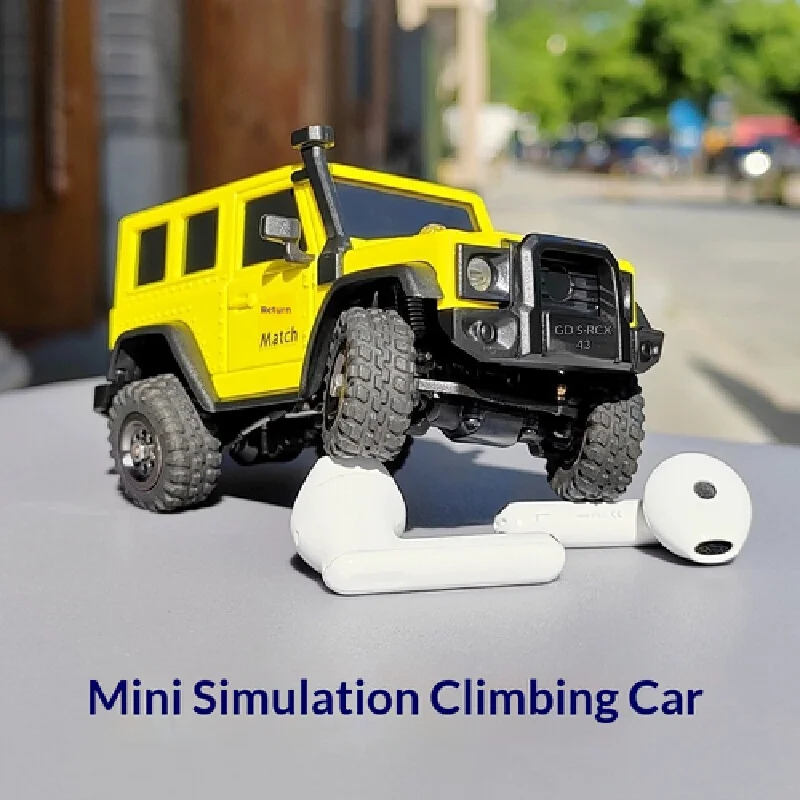 Ldarc X43 1/43 4wd Rc Crawler Car Mini Rock Crawler Simulation Off-Road Vehicle With Lights Remote Control Hobby Model