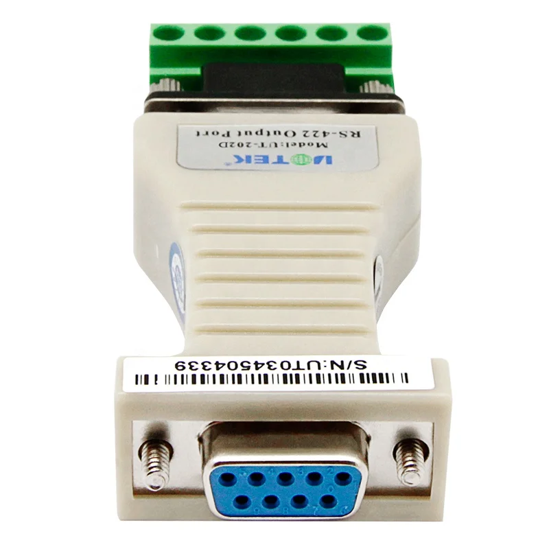 UOTEK UT-202D RS232 إلى RS422 محول مسلسل اللون رمادي RS-422 محول
