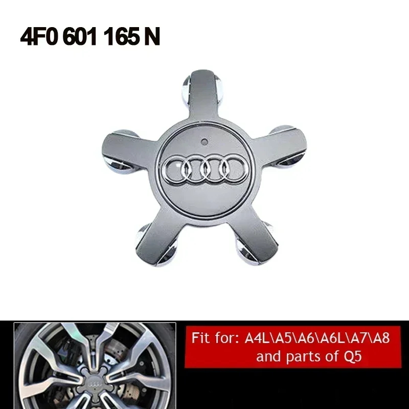 135MM Car Wheel Center Hub Caps Cover for Audi A3 A4 A5 A6 A7 RS S3 S4 S5 S6 Q5 Q3 Q7 4L0601165D 8R0601165 4F0601165N