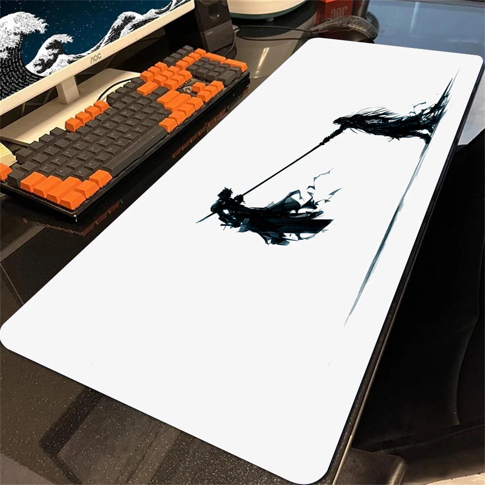 PC Computer Game Big Rubber Anti-slip Mice Mat Game Final Fantasy VII Mousepad Office Large MouseMat Keyboard Mats With Lockedge