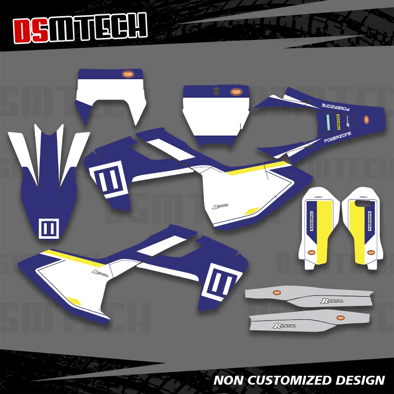 

DSMTECH For HUSQVARNA TE FE TC FC TX FS 125 250 350 450 2016-2018 Graphics Decals Stickers Motorcycle Background Custom 002