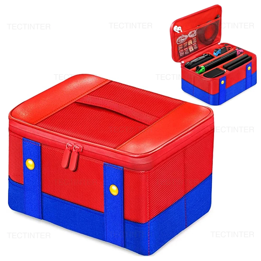 Funda protectora de transporte portátil para consola Nintendo Switch/OLED/Lite, bolsa de almacenamiento de viaje para accesorios de controlador Switch Pro