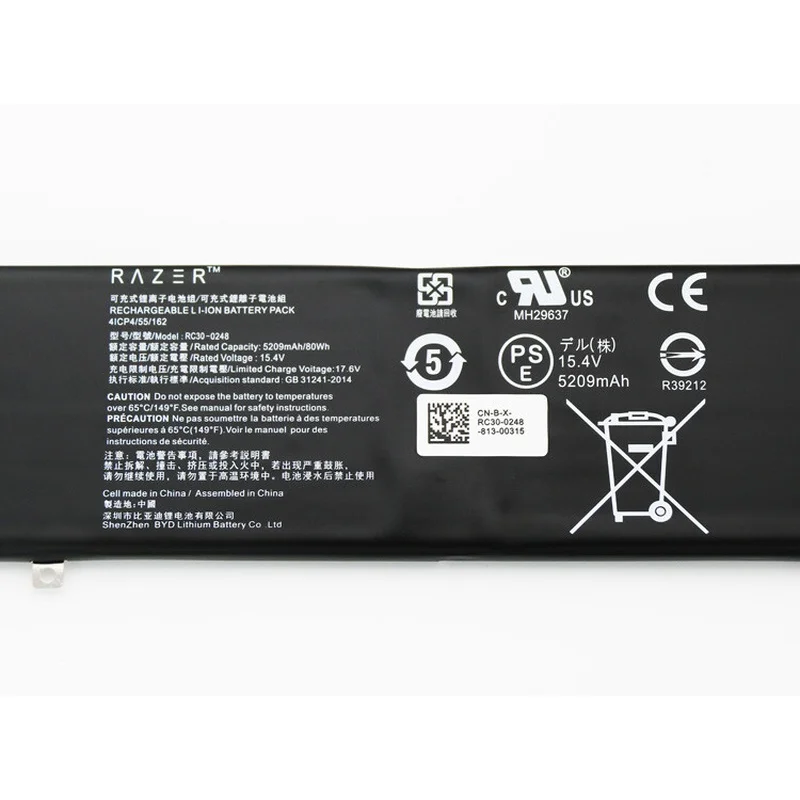 Authentic RC30-0248 Portable computer battery Suitable for Razer Blade 15 2018 RZ09-02385 RZ09-02386