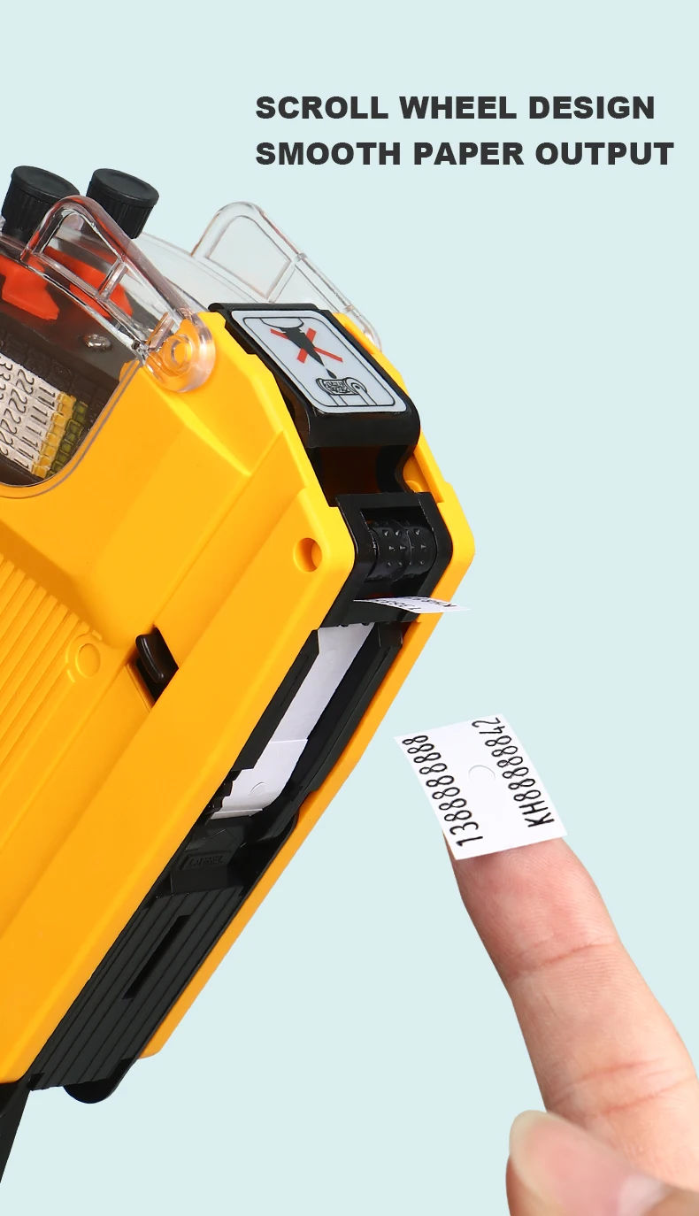1pc MX-6600 10-stellige zweizeilige Etikett ierer Preis schild Pistole Etikett 2 Linie geeignet für Einzelhandel geschäfte Preis schild Display-Tool – Detail 7