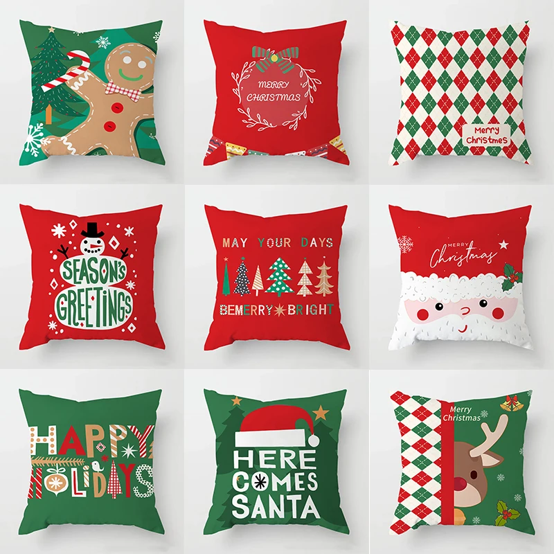 

New Christmas decoration pillowcases, living room sofa ornaments, bed home Year gifts