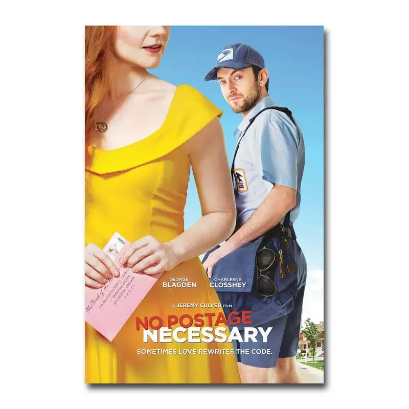 D0113 No Postage Necessary Movie Silk Fabric Poster Art Decor Indoor Painting Gift