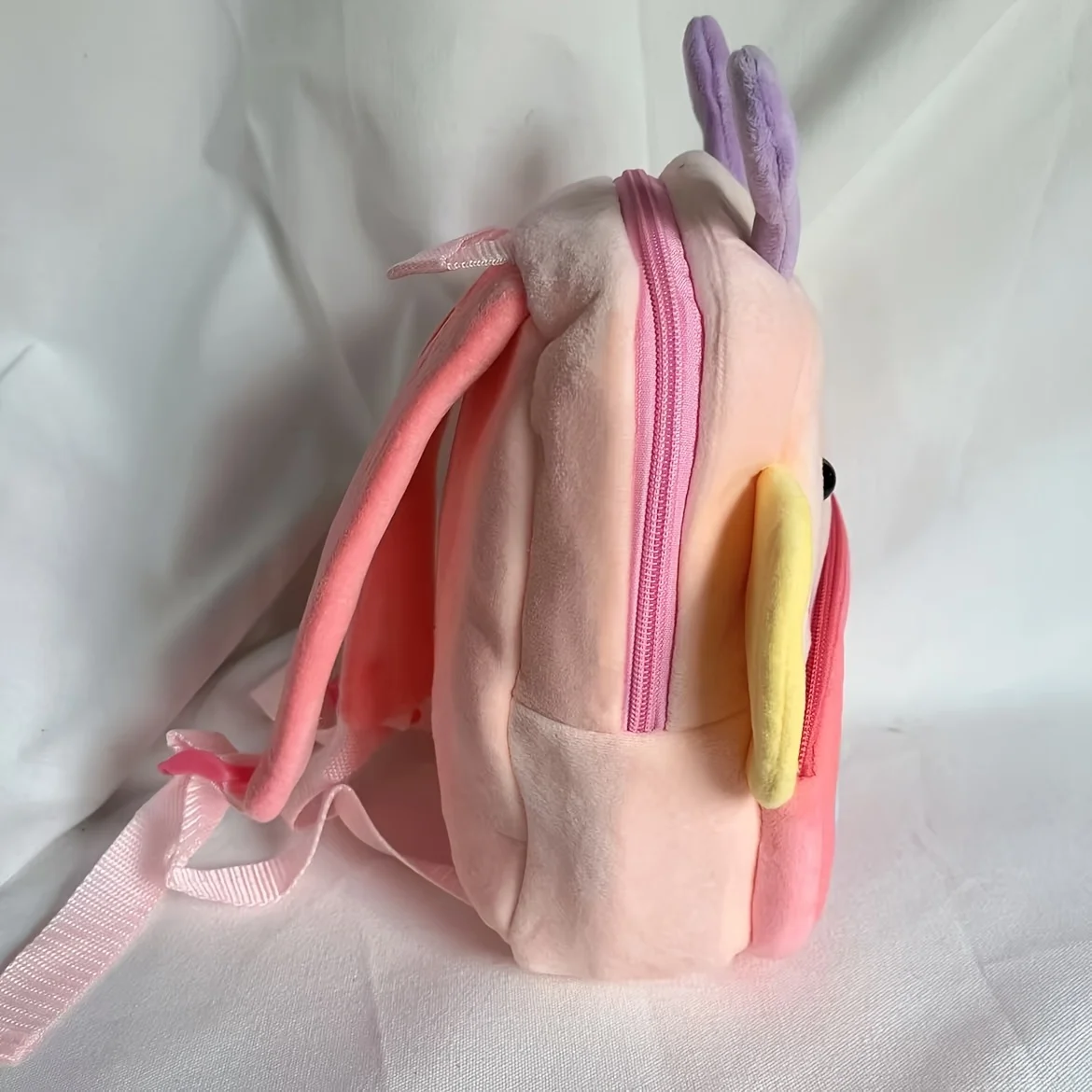 Custom Name Embroidery Plush Backpack Cartoon Insect School Bag for Toddler Kids Girls Cute Soft Stuffed Animal Backpack Gift