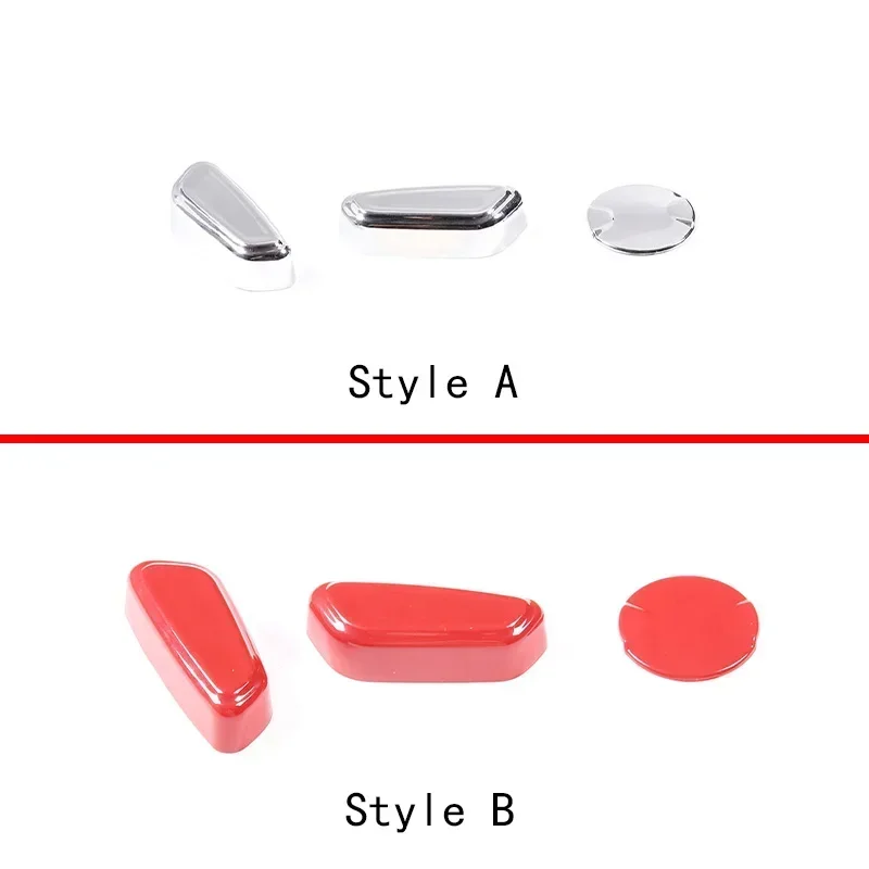 For Ford Maverick 2022 ABS Bright Color Car Seat Adjustment Button Cover Decorative Sticker Car Interior Molding Accessories