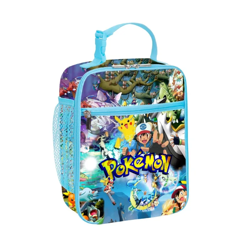 Pokemon Anime Figure Pikachu Lunch Bags Cartoon Kawaii Lunch Box Bags Thermal Insulated Freezer Bags Kids Toys Birthday Gifts