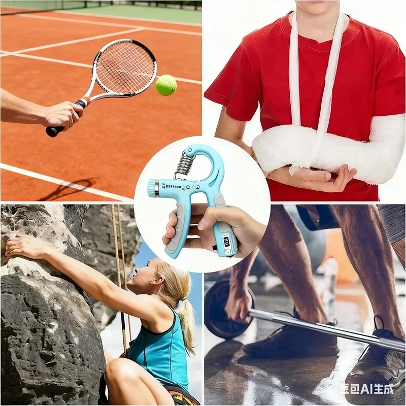 

10-100kg Counting Hand Grip Strengthener Portable Fitness Adjustable Hand Grip Strengthener Hand Training Grip Strengthener