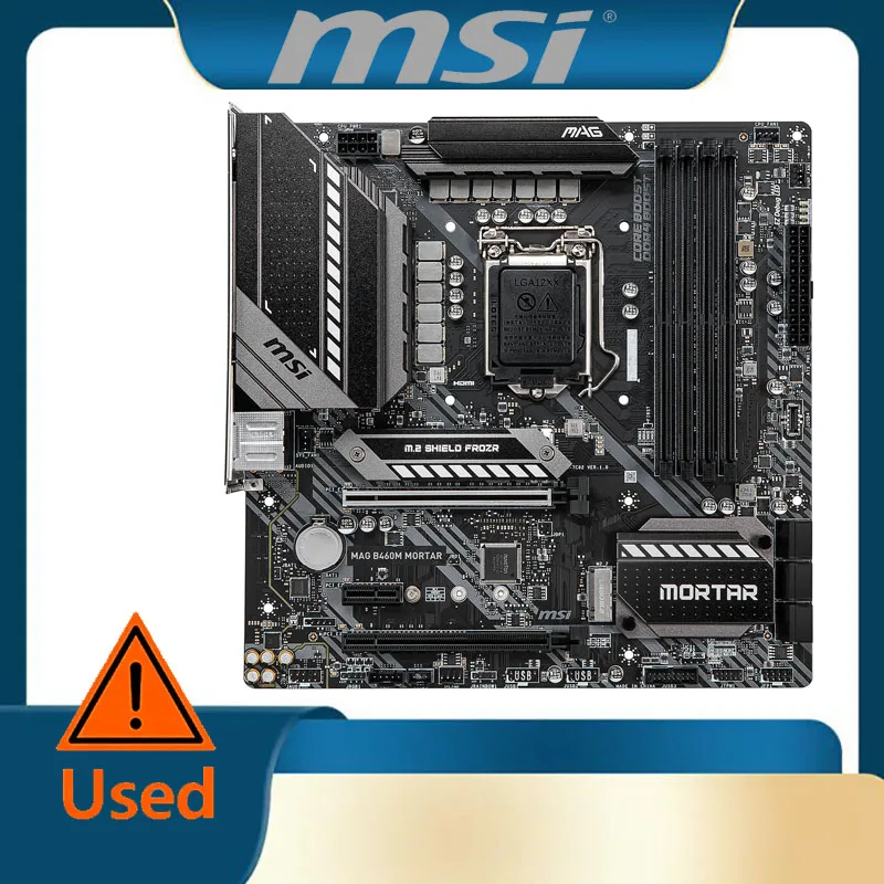 

MSI MAG B460M Mortar Gaming Motherboard (mATX, 10th Gen Intel Core, LGA 1200 Socket)