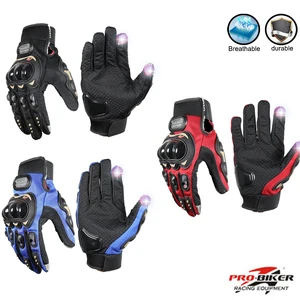 Motorrad Ritter laufen Handschuhe Motorcross Moto Radsporthandschuhe mit Schutzausrüstung für Honda Kawasaki Yamaha 10 Hauptverkaufshandschuh Honda - №2