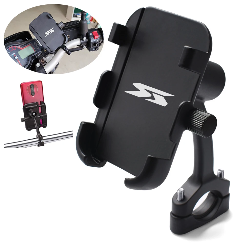 For Suzuki GSR 750 600 400 GSX-R GSXR 125 150 250 600 750 1000 Motorcycle Phone Holder USB wired Charging Cellphone Mount