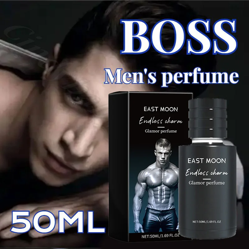 50ml Enhance Men's Charm Perfume Sandalwood Lasting Fragrance Exude Charming Dating Spray Remove Odor Gentleman Eau De Toilette