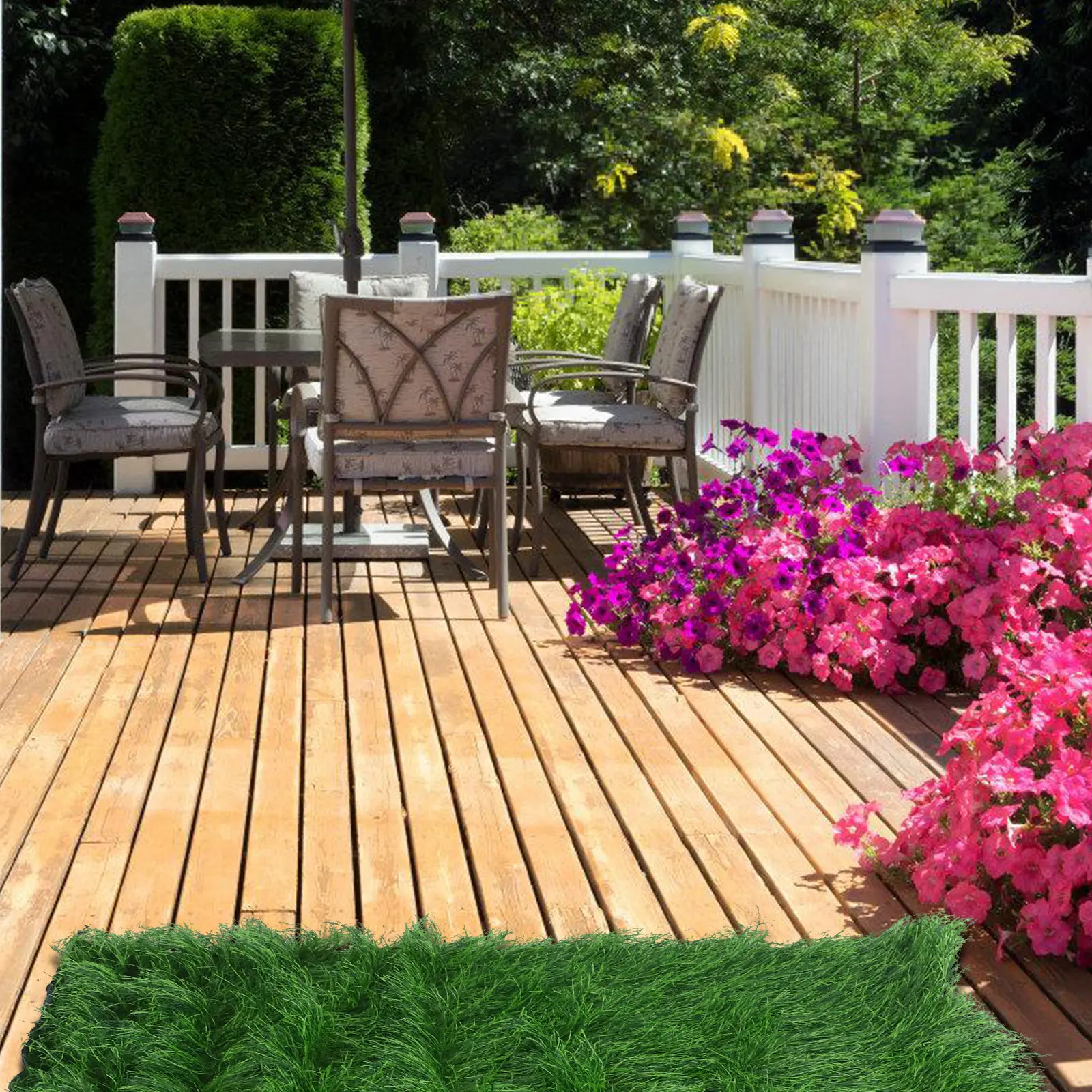 Waterproof Pe Artificial Thatch Roll Realistic Grass Appearance for Roofing Lawns Landscaping Decking Tiki Bar Decor Turf