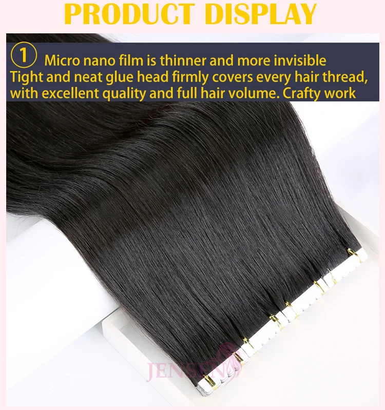 Mini Tape In Hair Extensions 100% Remy Natural Human Hair 16