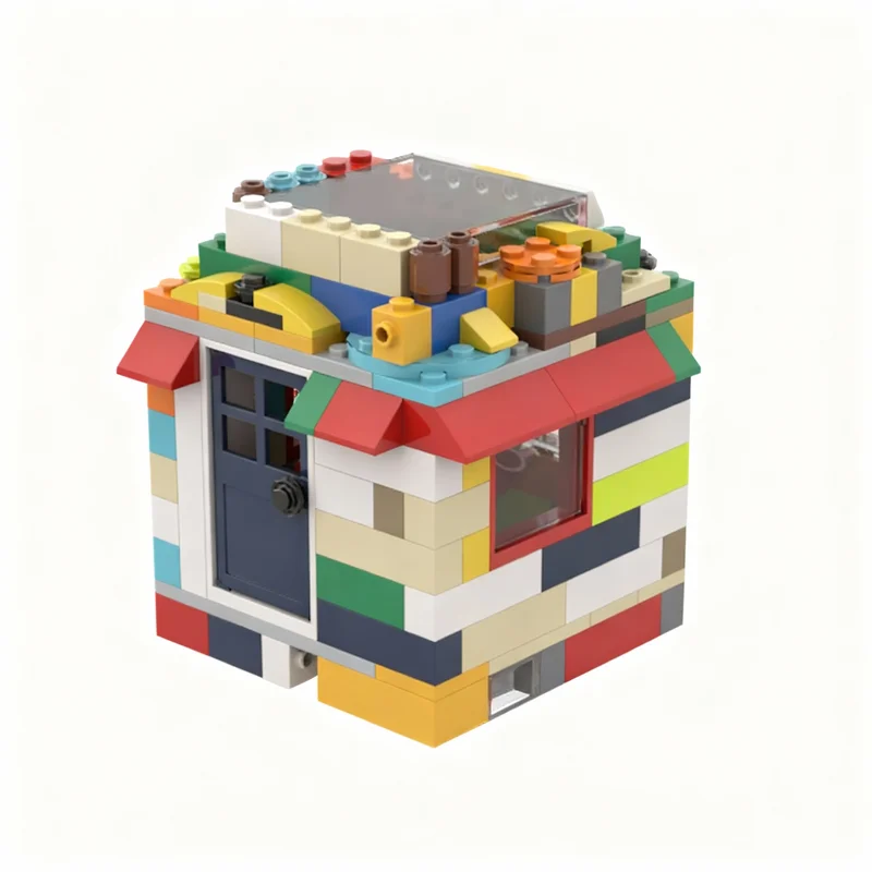 177pcs MOC BYGGLEK Compact House Model Building Blocks Architecture DIY Creative Assemble Idea Education Christmas Gift Toys