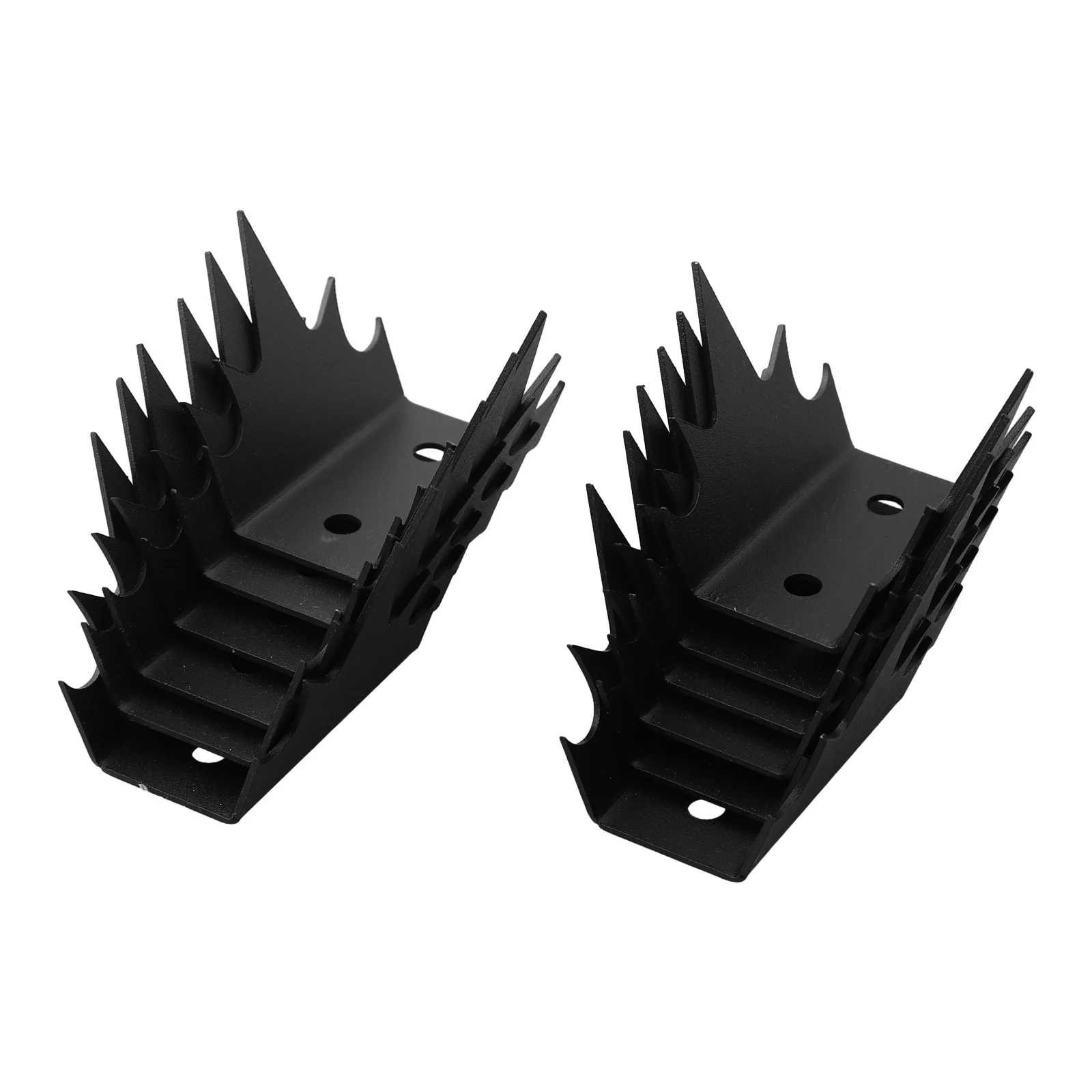 Home Improvement Fence Nails Wall Spikes 19*8*7cm Accessories Anti Climbing Black Color Metal For Intruder Deterrent Fence