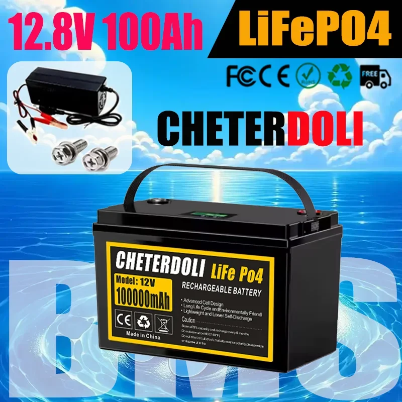 

High-quality Original 12V 100Ah LiFePO4 Battery Packs Rechargeable for Outdoor / Home Storage Lithium Iron Phosphate Batteries