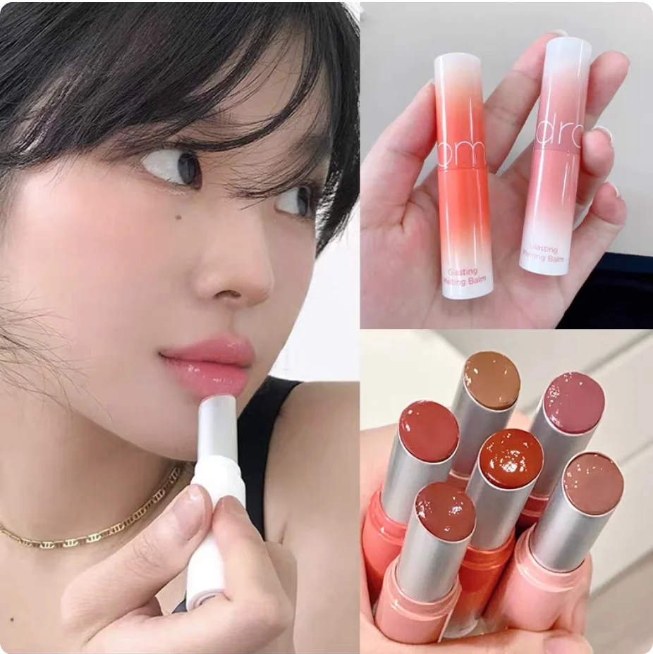 

Корейский бальзам-желе для губ Romnd Lipstick Glasting Melting Balm 3.5г, профессиональная оригинальная косметика для макияжа губ