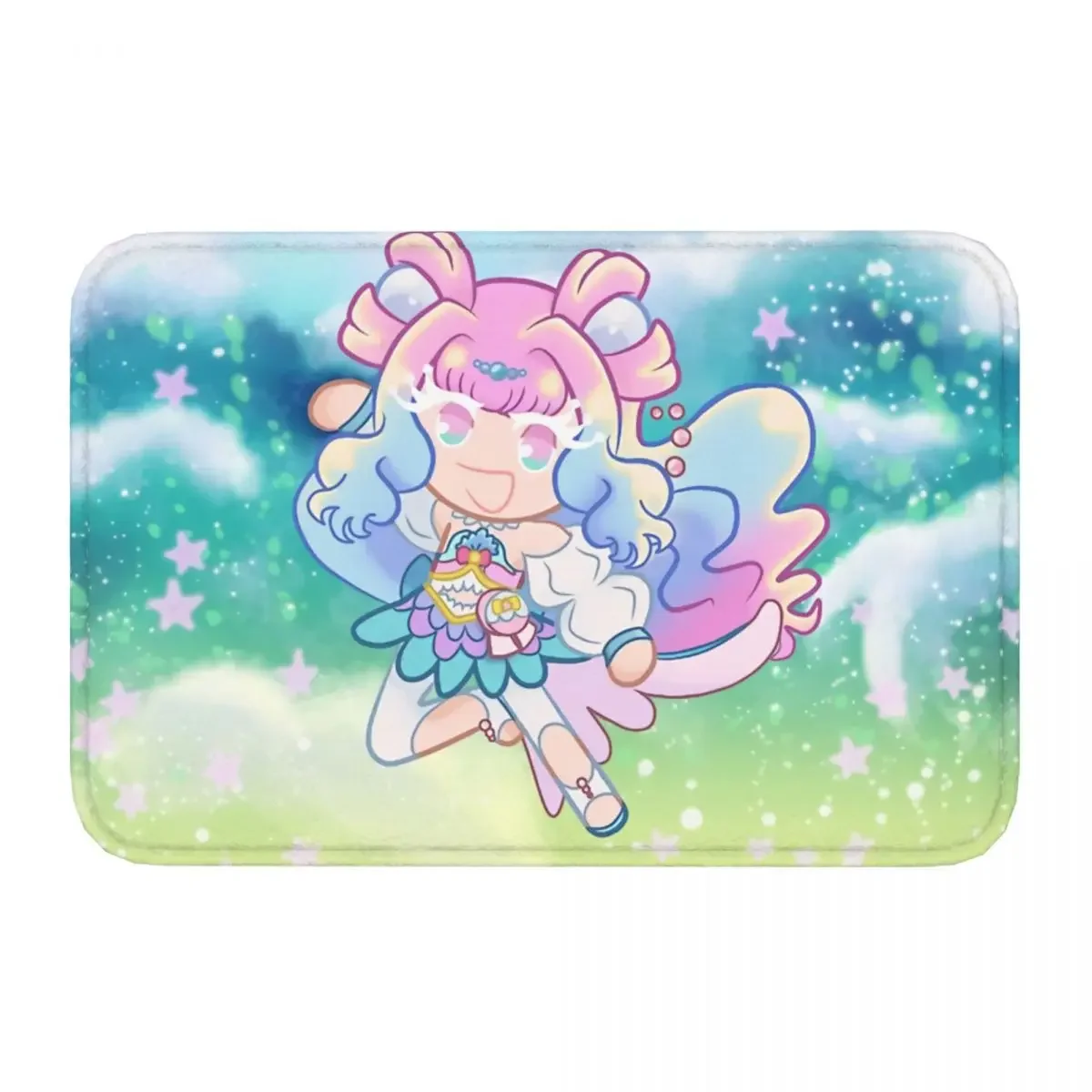 Pretty Cure Precure Princess Anime Bathroom Mat Cure La Mer In The Cookie Run Art Style Rug Home Doormat Living Room Carpet