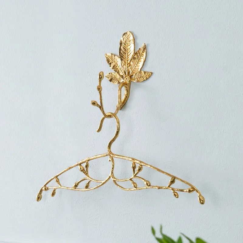 

Vintage Brass Home Bedroom Hotel Wardrobe Branch Hanger Clothing Store Cloakroom Patent Hook