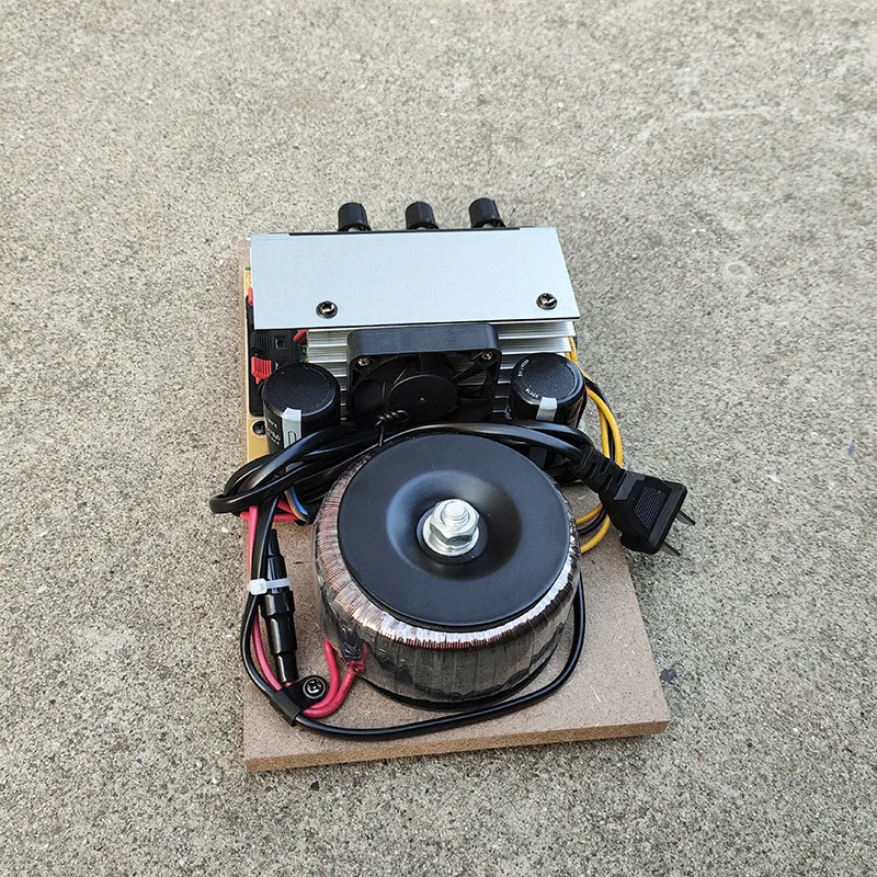 Modified Bluetooth USB large capacitor version DIY audio power amplifier board plus fan 200W220V