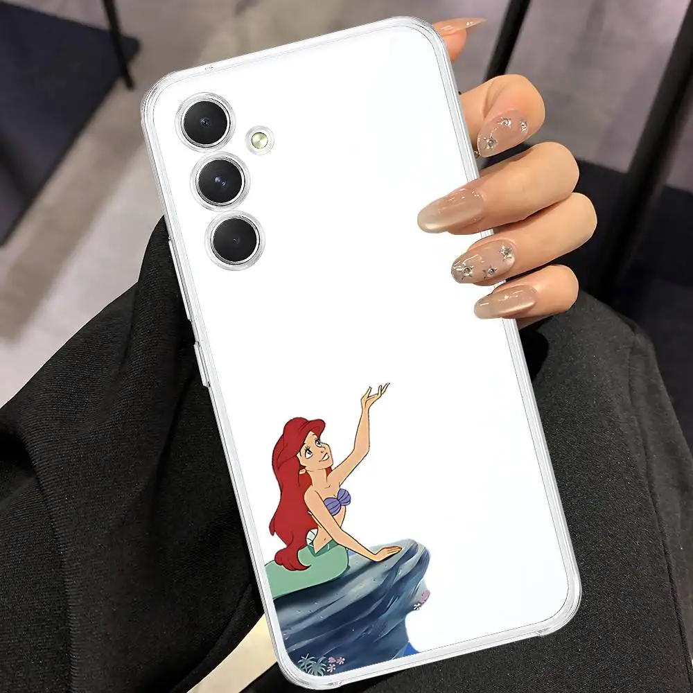 Cute Ariel The M-MermaidS Phone Case For Samsung Galaxy A52 A12 A51 S21 Edge S22ULTRA S23 S24 S25LITE Plus Transparent Cover view 4