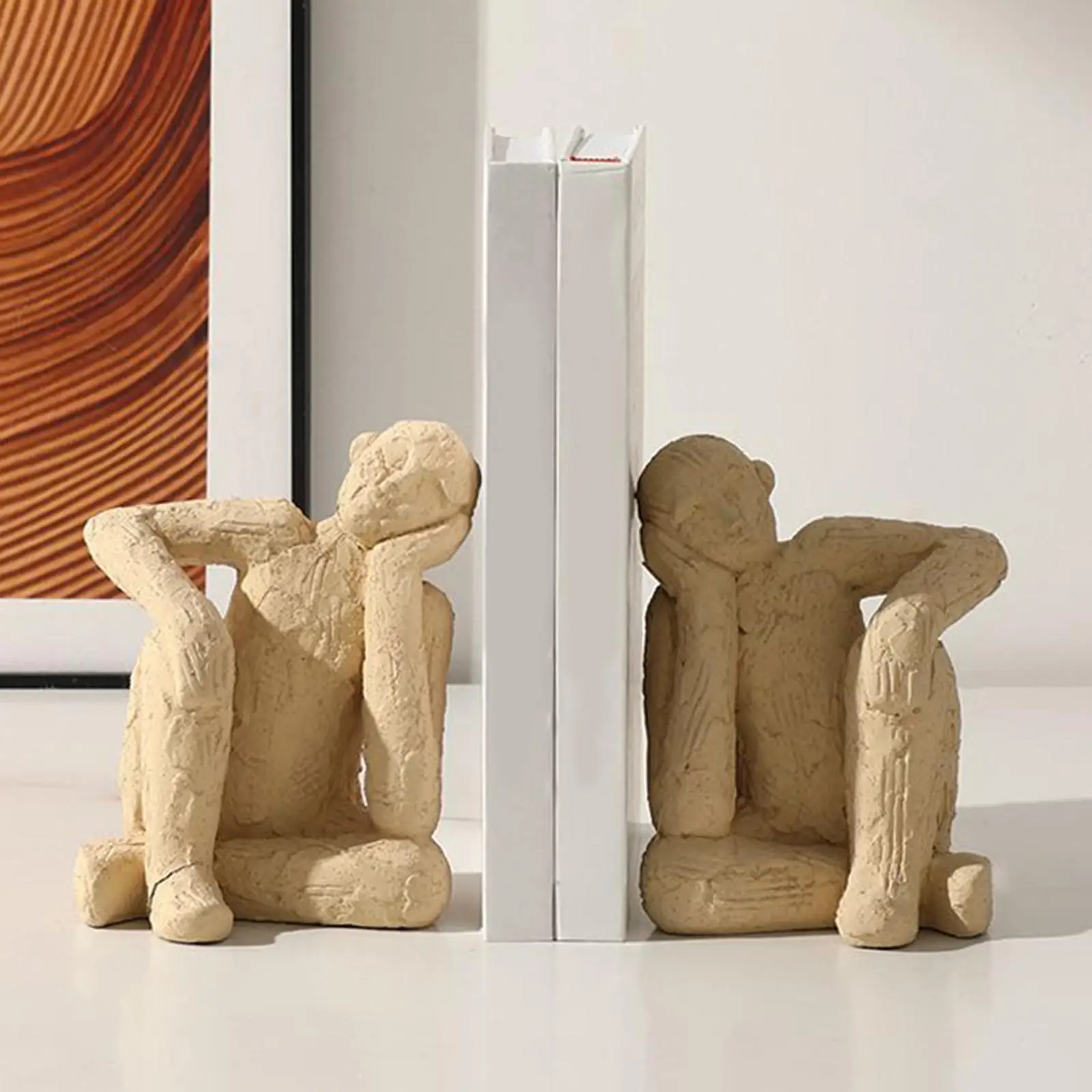 

Декоративная подставка для книг «Мыслитель», поддержка книг для книжной полки, шкафа для спальни